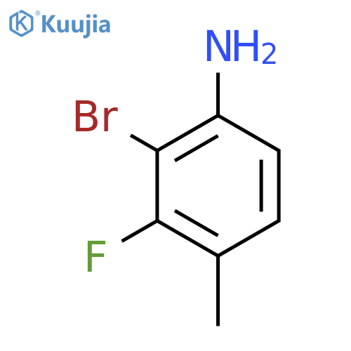 2-Bromo-3-fluoro-4-methylaniline structure
