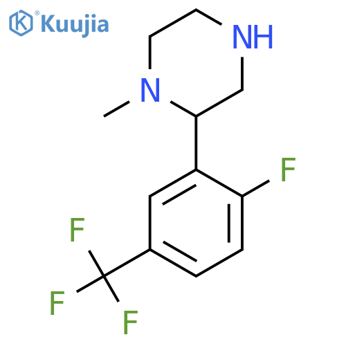 2-2-fluoro-5-(trifluoromethyl)phenyl-1-methylpiperazine structure