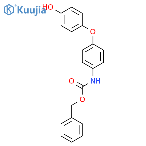 Carbamic acid, [4-(4-hydroxyphenoxy)phenyl]-, phenylmethyl ester structure