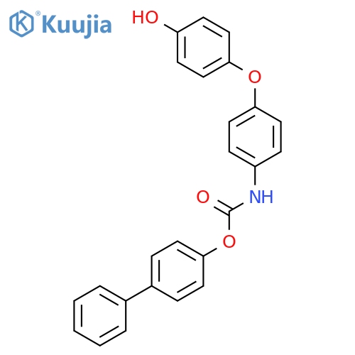 Carbamic acid, [4-(4-hydroxyphenoxy)phenyl]-, [1,1'-biphenyl]-4-yl ester structure