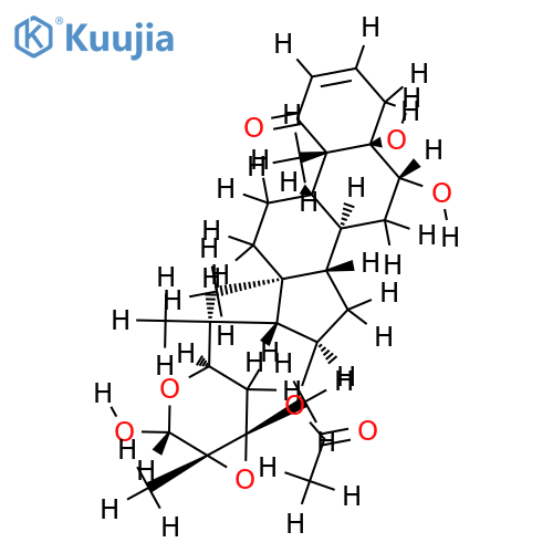 (17R,20S,22R,24S,25S,26R)-16alpha-acetoxy-22,26:24,25-diepoxy-5alpha,6beta,26-trihydroxyergost-2-en-1-one structure
