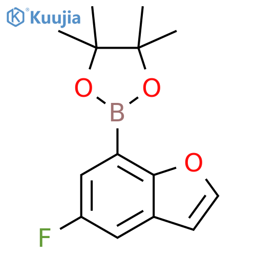 2-(5-Fluoro-1-benzofuran-7-yl)-4,4,5,5-tetramethyl-1,3,2-dioxaborolane structure