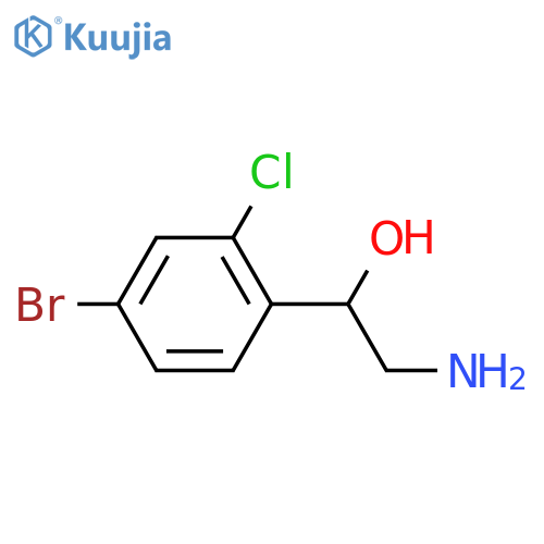 2-amino-1-(4-bromo-2-chlorophenyl)ethan-1-ol structure