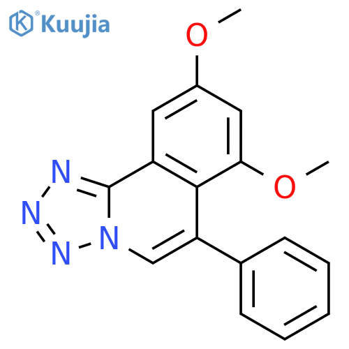 Tetrazolo[5,1-a]isoquinoline, 7,9-dimethoxy-6-phenyl- structure