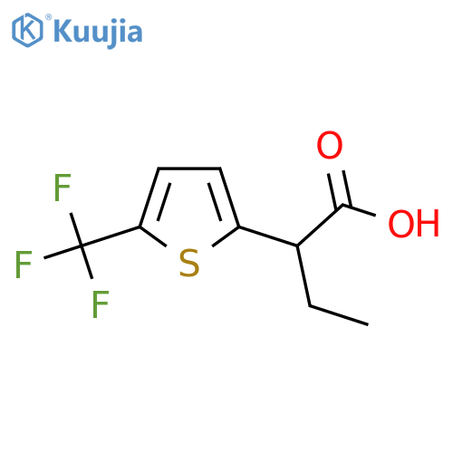 2-5-(trifluoromethyl)thiophen-2-ylbutanoic acid structure