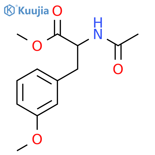 DL-Phenylalanine, N-acetyl-3-methoxy-, methyl ester structure