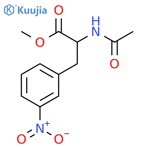 DL-Phenylalanine, N-acetyl-3-nitro-, methyl ester structure