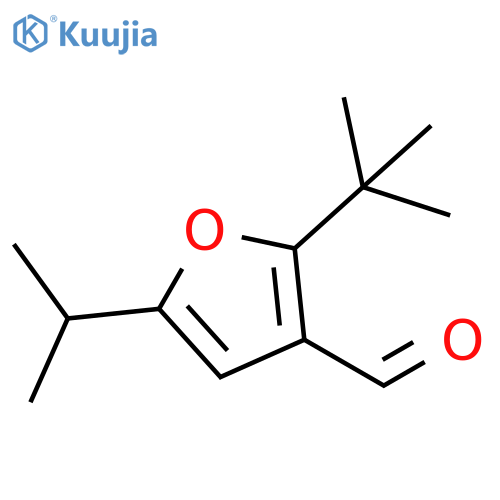 3-Furancarboxaldehyde, 2-(1,1-dimethylethyl)-5-(1-methylethyl)- structure