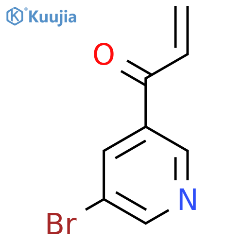 1-(5-bromopyridin-3-yl)prop-2-en-1-one structure