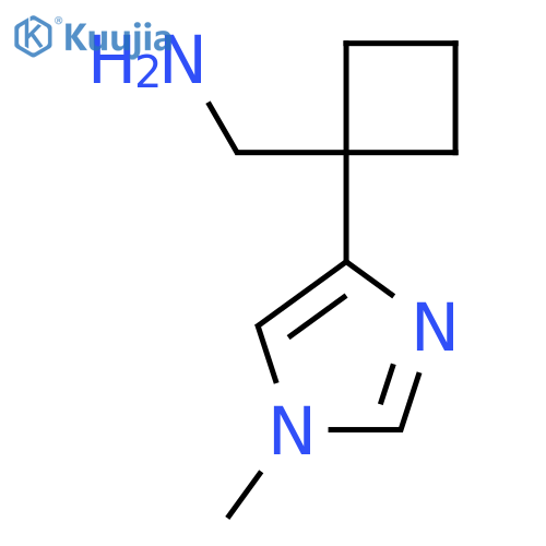 1-(1-methyl-1H-imidazol-4-yl)cyclobutylmethanamine structure