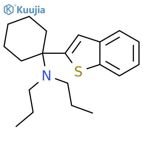 Cyclohexanamine, 1-benzo[b]thien-2-yl-N,N-dipropyl- structure