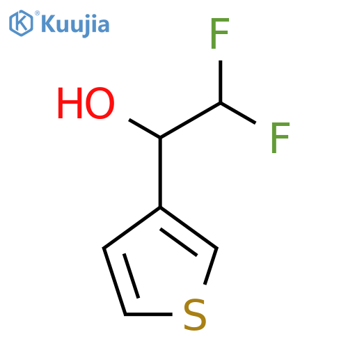 2,2-difluoro-1-(thiophen-3-yl)ethan-1-ol structure