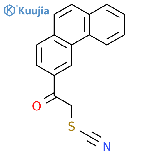 Thiocyanic acid, 2-oxo-2-(3-phenanthrenyl)ethyl ester structure