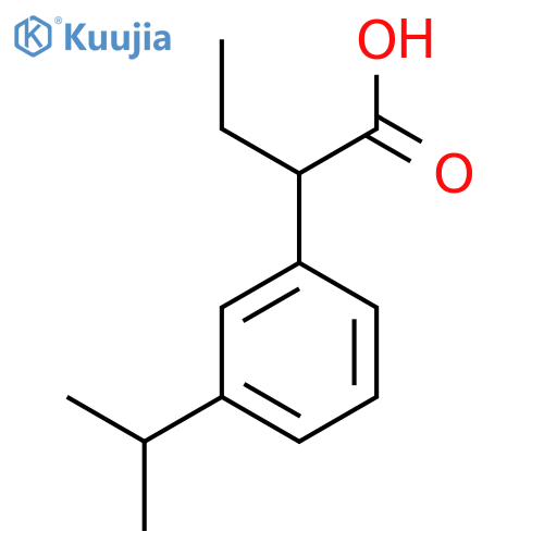 2-3-(propan-2-yl)phenylbutanoic acid structure