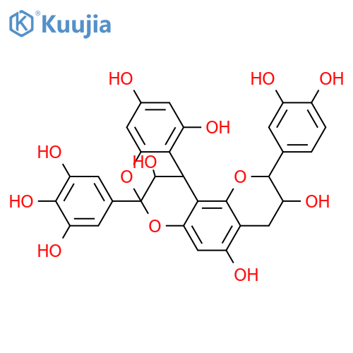 3,3',4',5,5',7-Hexahydroxyflavan-(2→7,4→8)-3,3',4',5,7-pentahydroxyflavan; (2S,2'R,3R,3'S,4α)-form structure