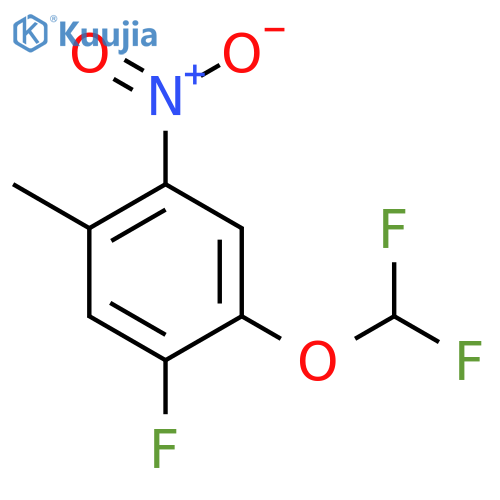 4-Difluoromethoxy-5-fluoro-2-nitrotoluene structure