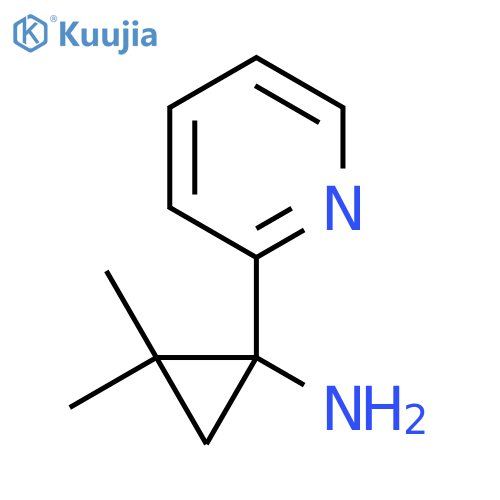 2,2-dimethyl-1-(pyridin-2-yl)cyclopropan-1-amine structure
