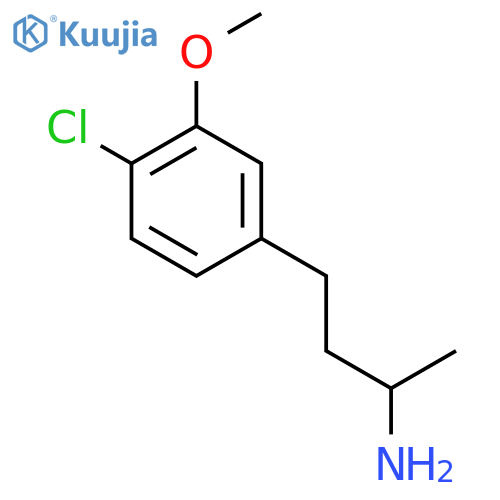 4-(4-chloro-3-methoxyphenyl)butan-2-amine structure