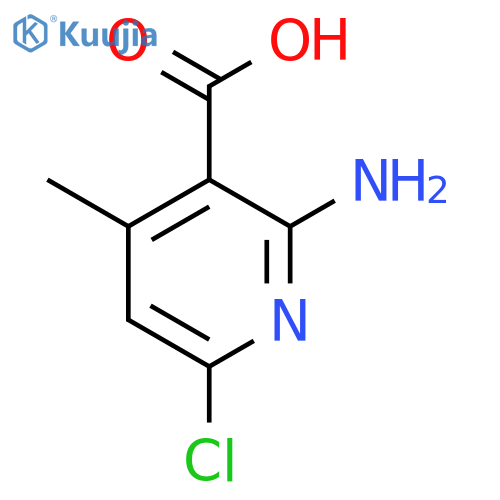 2-Amino-6-chloro-4-methylpyridine-3-carboxylic acid structure