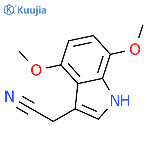 1H-Indole-3-acetonitrile,4,7-dimethoxy- structure