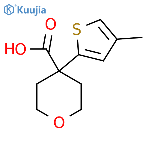 4-(4-methylthiophen-2-yl)oxane-4-carboxylic acid structure