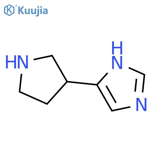 1H-Imidazole, 4-(3-pyrrolidinyl)-, (±)- structure