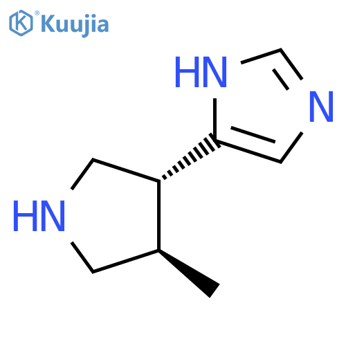 1H-Imidazole,5-[(3R,4R)-4-methyl-3-pyrrolidinyl]- structure