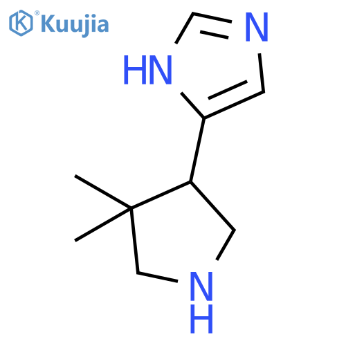 1H-Imidazole, 4-(4,4-dimethyl-3-pyrrolidinyl)-, (±)- structure