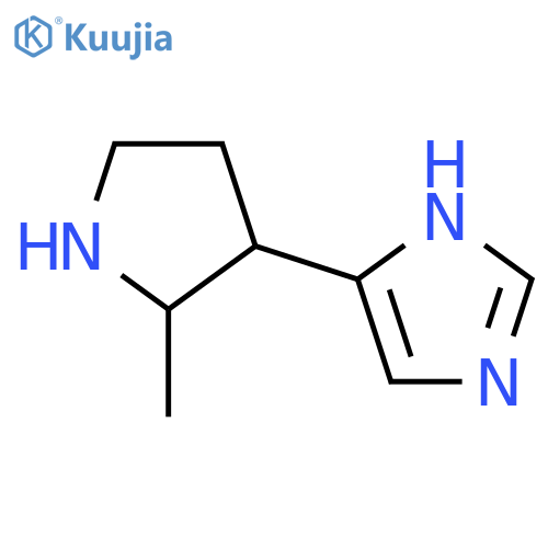 4-(2-methylpyrrolidin-3-yl)-1H-imidazole structure