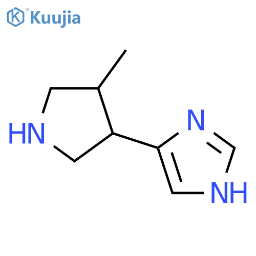 4-(4-methylpyrrolidin-3-yl)-1h-imidazole structure