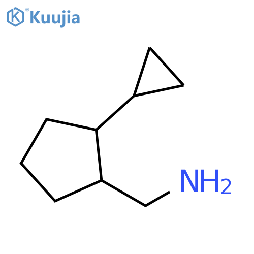 (2-cyclopropylcyclopentyl)methanamine structure