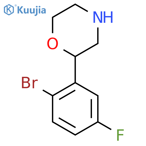 2-(2-bromo-5-fluorophenyl)morpholine structure