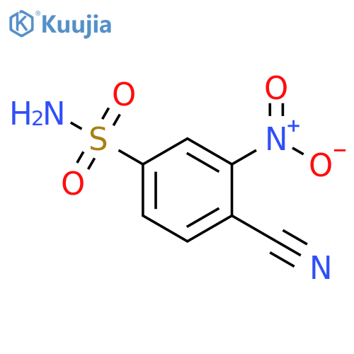 4-cyano-3-nitrobenzene-1-sulfonamide structure