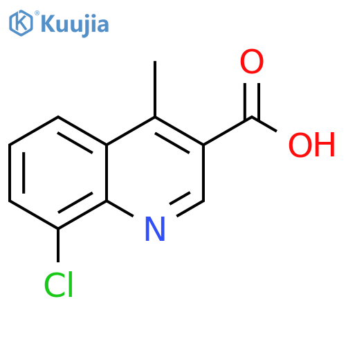 8-chloro-4-methylquinoline-3-carboxylic acid structure