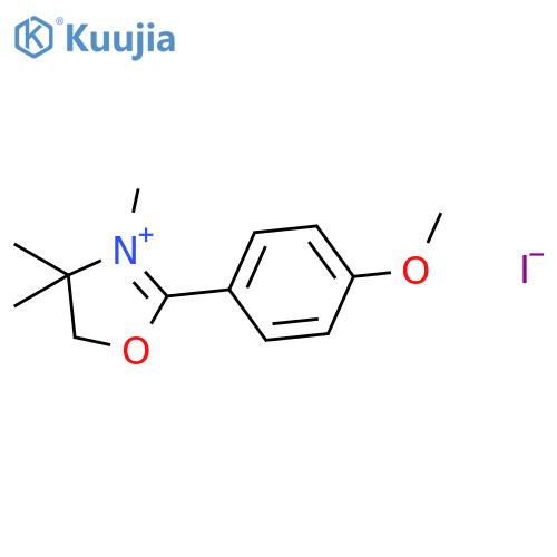 Oxazolium, 4,5-dihydro-2-(4-methoxyphenyl)-3,4,4-trimethyl-, iodide structure