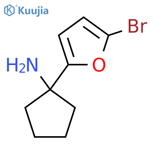 1-(5-bromofuran-2-yl)cyclopentan-1-amine structure