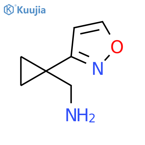 1-(1,2-oxazol-3-yl)cyclopropylmethanamine structure