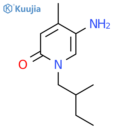 5-Amino-4-methyl-1-(2-methylbutyl)-1,2-dihydropyridin-2-one structure