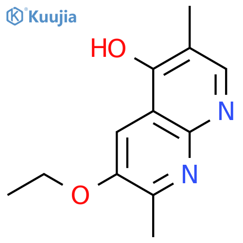 1,8-Naphthyridin-4-ol,6-ethoxy-3,7-dimethyl- structure