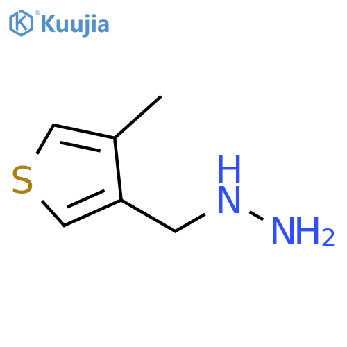 (4-methylthiophen-3-yl)methylhydrazine structure