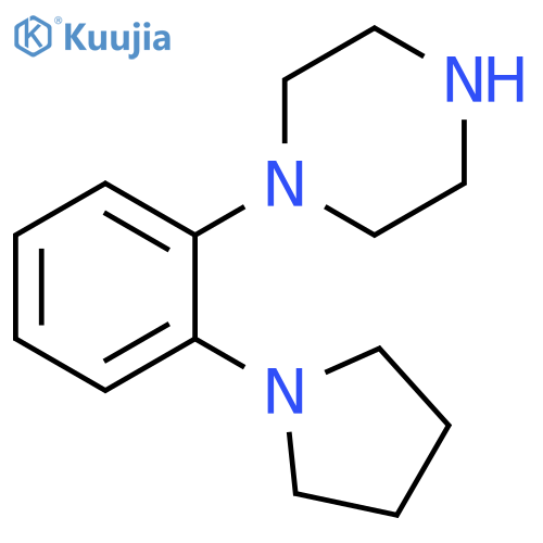 1-2-(pyrrolidin-1-yl)phenylpiperazine structure