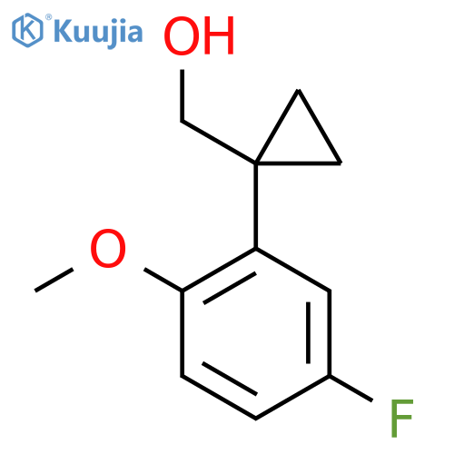 1-(5-fluoro-2-methoxyphenyl)cyclopropylmethanol structure