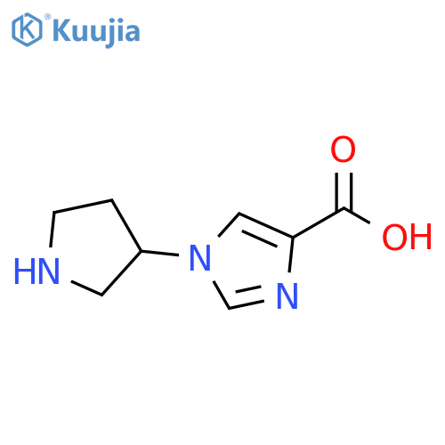 1-(3-Pyrrolidinyl)-1H-imidazole-4-carboxylic acid structure