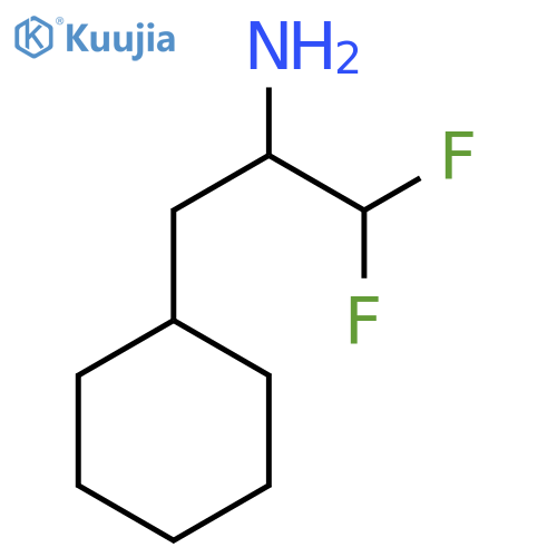 3-cyclohexyl-1,1-difluoropropan-2-amine structure