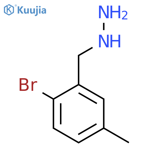 (2-bromo-5-methylphenyl)methylhydrazine structure