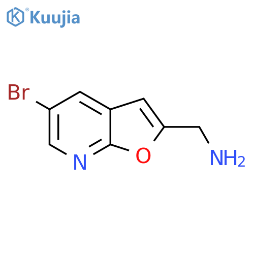 {5-bromofuro2,3-bpyridin-2-yl}methanamine structure