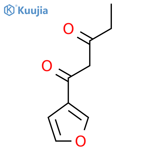 1-(furan-3-yl)pentane-1,3-dione structure