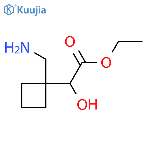 Ethyl 2-(1-(aminomethyl)cyclobutyl)-2-hydroxyacetate structure