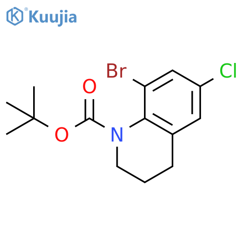 Tert-butyl 8-bromo-6-chloro-1,2,3,4-tetrahydroquinoline-1-carboxylate structure