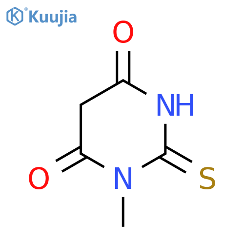 1-methyl-2-sulfanylidene-1,3-diazinane-4,6-dione structure